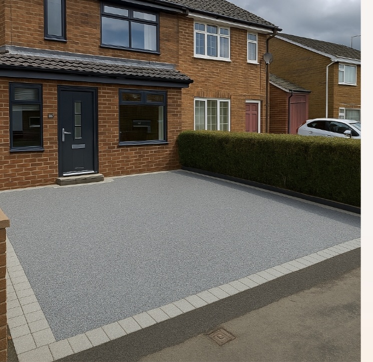  a new resin bound driveway in Beckenham, London 