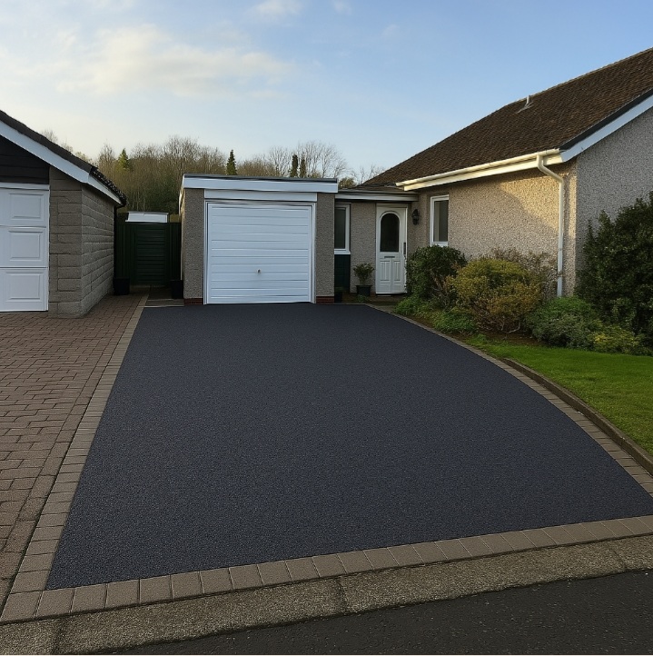  a new resin bound driveway in Bromley, London 