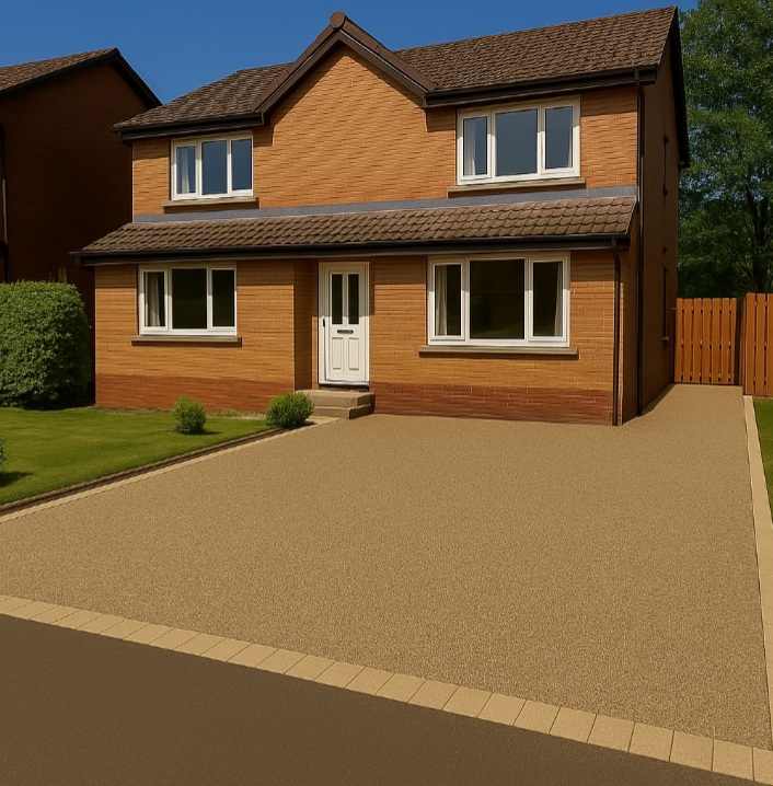  a new resin bound driveway in Croydon, London 