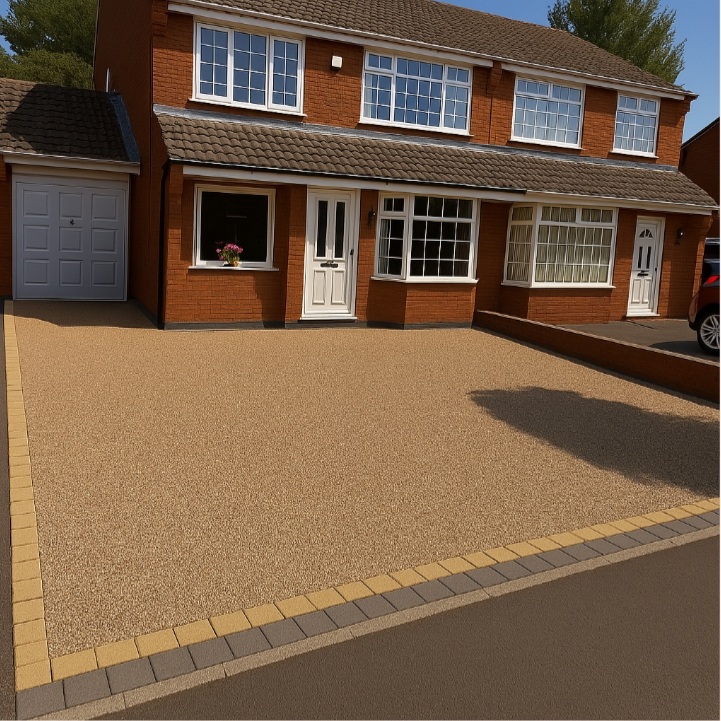 a new resin bound driveway in Orpington, London 
