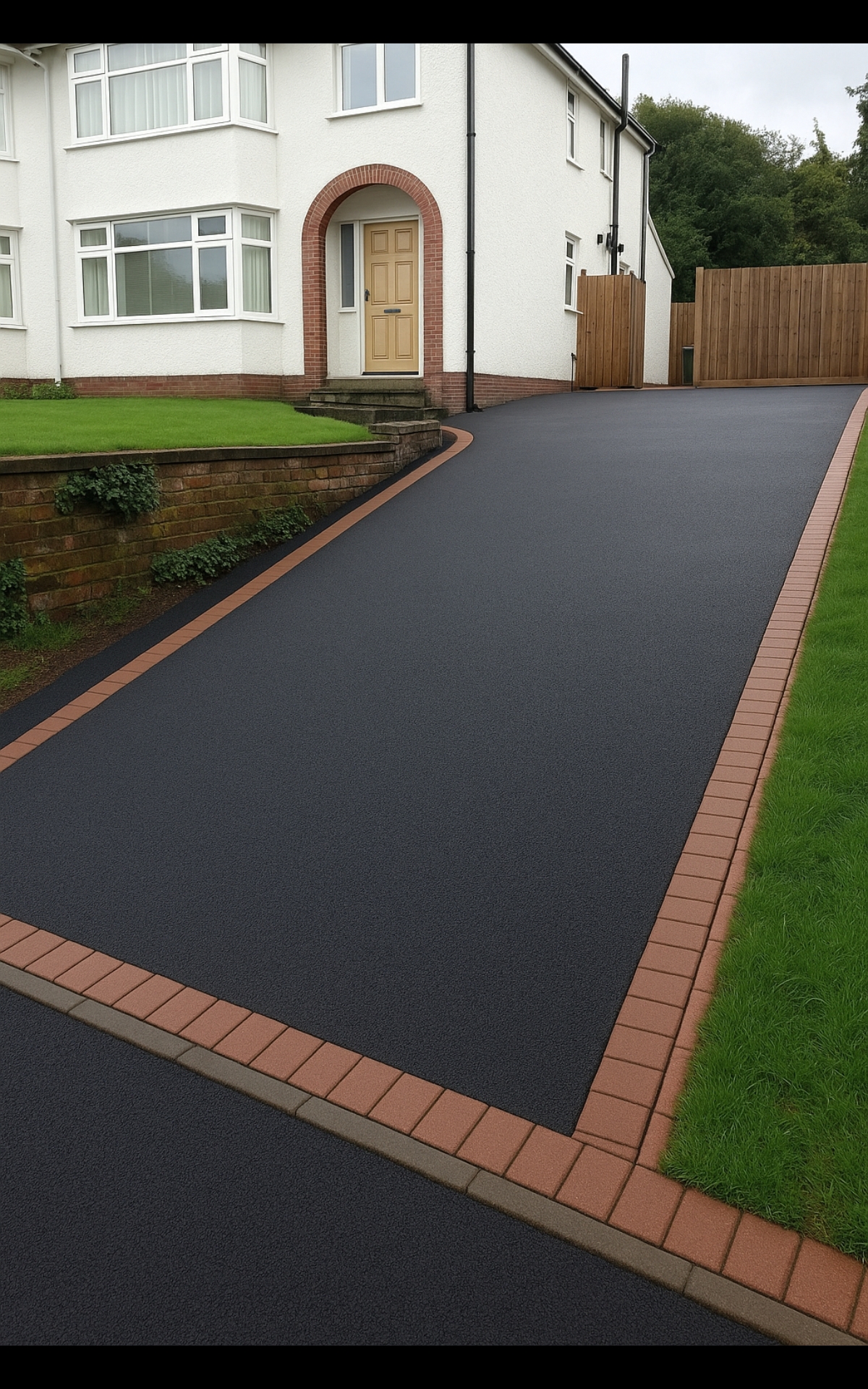 A new tarmac driveway 