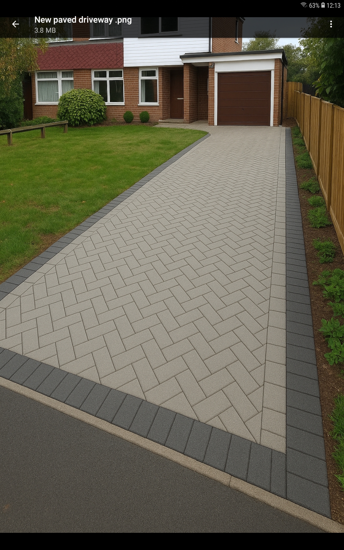 a new block paving driveway 