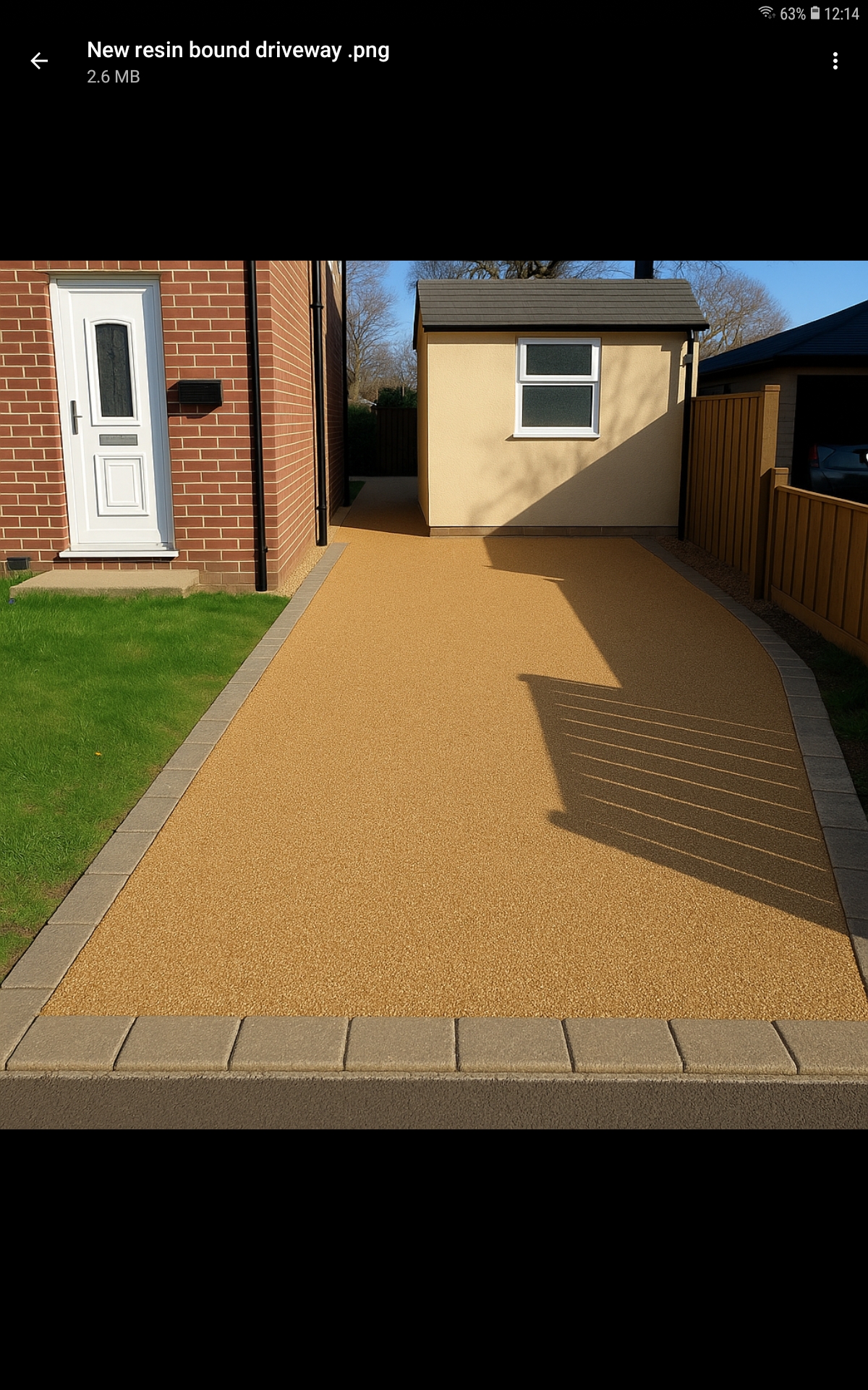  a new resin bound driveway 